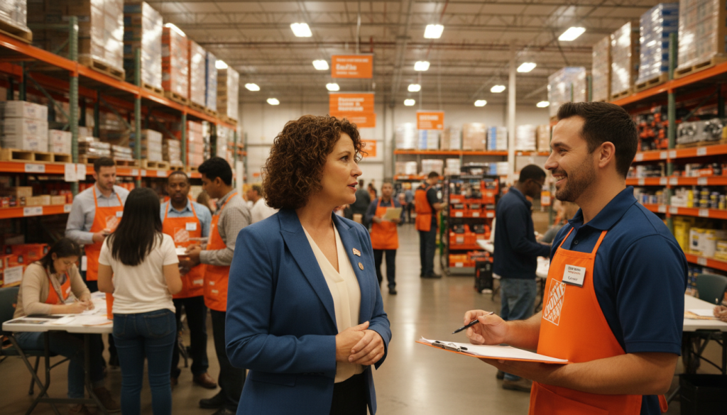 find employment at home depot warehouse