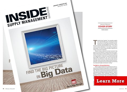 Inside Supply Management Magazine January/February 2014 Cover Image