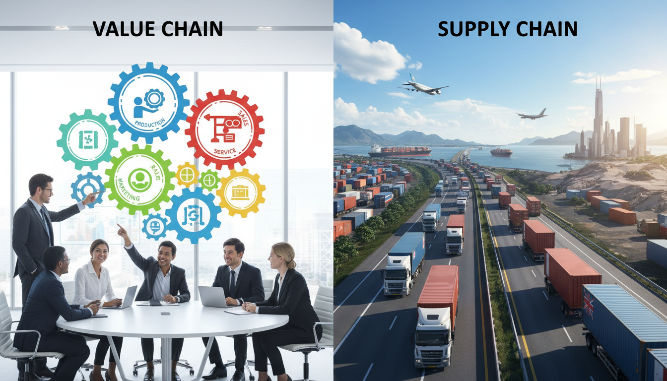 Understanding Value Chain vs Supply Chain Differences